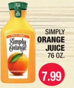 Carnicerias Jimenez SIMPLY ORANGE JUICE offer