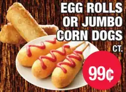 Carnicerias Jimenez EGG ROLLS OR JUMBO CORN DOGS offer