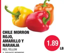 Carnicerias Jimenez CHILE MORRON ROJO, AMARILLO Y NARANJA offer