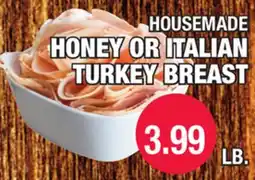 Carnicerias Jimenez HOUSEMADE HONEY OR ITALIAN TURKEY BREAST offer