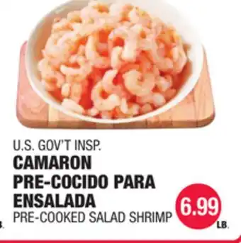 Carnicerias Jimenez U.S. GOV'T INSPI CAMARON PRE-COCIDO PARA ENSALADA offer