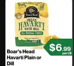 Market Place on Oakton Boar's Head Havarti Plain or Dill offer