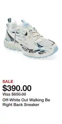 Nordstrom Off-White Out Walking Be Right Back Sneaker offer