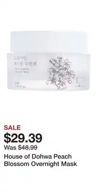 Nordstrom House of Dohwa Peach Blossom Overnight Mask offer