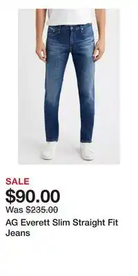 Nordstrom AG Everett Slim Straight Fit Jeans offer