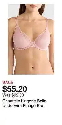 Nordstrom Chantelle Lingerie Belle Underwire Plunge Bra offer