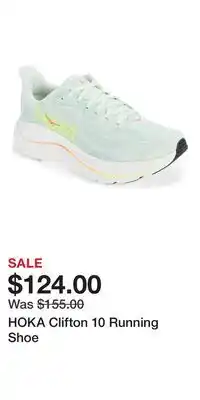 Nordstrom HOKA Clifton 10 Running Shoe offer