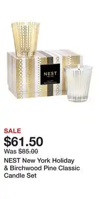 Nordstrom NEST New York Holiday & Birchwood Pine Classic Candle Set offer