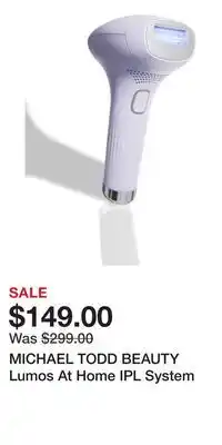 Nordstrom MICHAEL TODD BEAUTY Lumos At Home IPL System offer