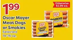 Rich's Fresh Market Oscar Mayer Meat Dogs or Smokies offer
