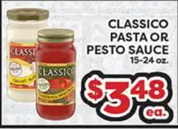 Torres Supermercado CLASSICO PASTA OR PESTO SAUCE offer