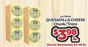 Torres Supermercado La Chona QUESADILLA CHEESE Chunk offer