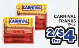 Torres Supermercado CARNIVAL FRANKS offer