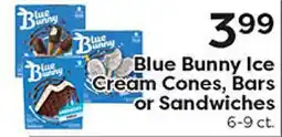 Rich's Fresh Market Blue Bunny Ice Cream Cones, Bars or Sandwiches offer