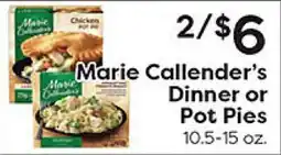 Rich's Fresh Market Marie Callender's Dinner or Pot Pies offer