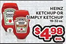 Torres Supermercado HEINZ KETCHUP OR SIMPLY KETCHUP offer