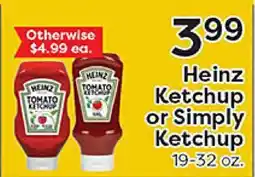 Rich's Fresh Market Heinz Ketchup or Simply Ketchup offer