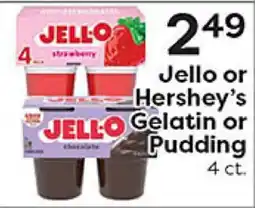 Rich's Fresh Market Jello or Hershey's Gelatin or Pudding offer