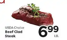 Rich's Fresh Market USDA Choice Beef Clad Steak offer