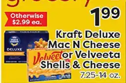 Rich's Fresh Market Kraft Deluxe Mac N Cheese or Velveeta Shells & Cheese offer