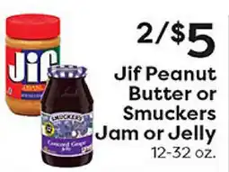 Rich's Fresh Market Jif Peanut Butter or Smuckers Jam or Jelly offer