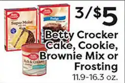 Rich's Fresh Market Betty Crocker Cake, Cookie, Brownie Mix or Frosting offer