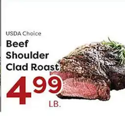 Rich's Fresh Market USDA Choice Beef Shoulder Clad Roast offer