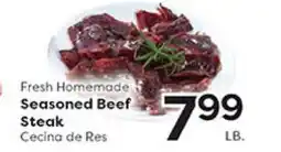 Rich's Fresh Market Fresh Homemade Seasoned Beef Steak offer