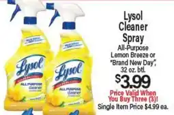 Angelo Caputo's Fresh Market Lysol Cleaner Spray offer