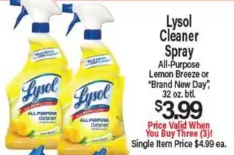 Angelo Caputo's Fresh Market Lysol Cleaner Spray offer