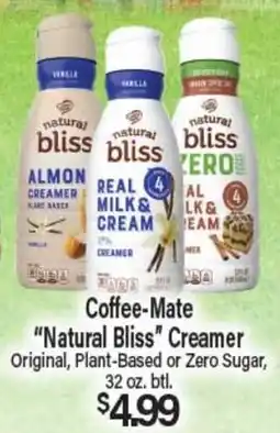 Angelo Caputo's Fresh Market Coffee-Mate Natural Bliss Creamer offer