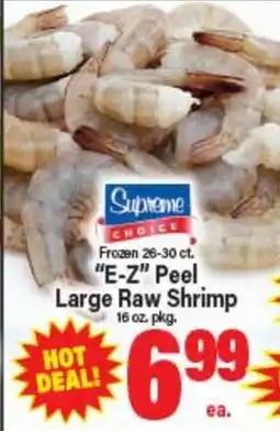Angelo Caputo's Fresh Market Frozen 26-30 ct. E-Z Peel Large Raw Shrimp offer
