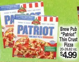 Angelo Caputo's Fresh Market Brew Pub Patriot Thin Crust Pizza offer