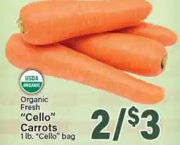 Angelo Caputo's Fresh Market Organic Fresh Cello Carrots offer