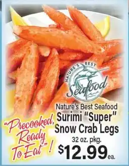 Angelo Caputo's Fresh Market Nature's Best Seafood Surimi Super Snow Crab Legs offer