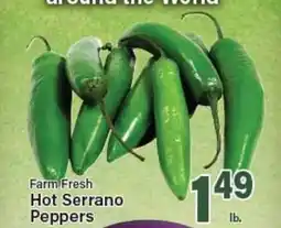 Angelo Caputo's Fresh Market Farm Fresh Hot Serrano Peppers offer