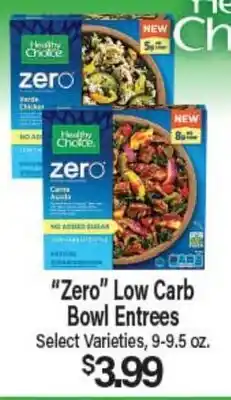 Angelo Caputo's Fresh Market Zero Low Carb Bowl Entrees offer