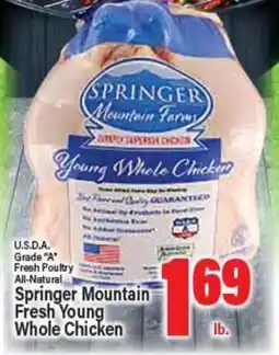 Angelo Caputo's Fresh Market Springer Mountain Fresh Young Whole Chicken offer