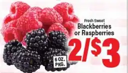 Angelo Caputo's Fresh Market Fresh Sweet Blackberries or Raspberries offer