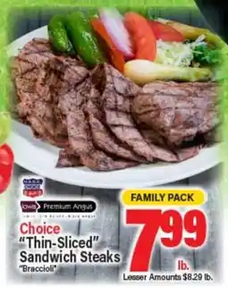 Angelo Caputo's Fresh Market Choice Thin-Sliced Sandwich Steaks offer