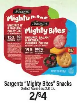 Angelo Caputo's Fresh Market Sargento Mighty Bites Snacks offer