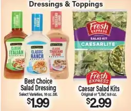 Angelo Caputo's Fresh Market Best Choice Salad Dressing, Caesar Salad Kits offer