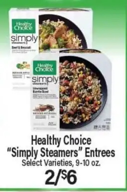 Angelo Caputo's Fresh Market Healthy Choice Simply Steamers Entrees offer