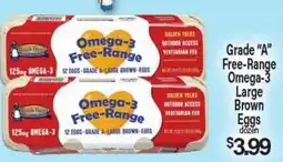 Angelo Caputo's Fresh Market Grade A Free-Range Omega-3 Large Brown Eggs offer