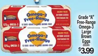 Angelo Caputo's Fresh Market Grade A Free-Range Omega-3 Large Brown Eggs offer