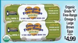 Angelo Caputo's Fresh Market Organic Grade A Free-Range Omega-3 Large Brown Eggs offer