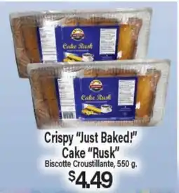 Angelo Caputo's Fresh Market Crispy Just Baked! Cake Rusk offer