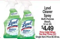 Angelo Caputo's Fresh Market Lysol Cleaner Spray offer