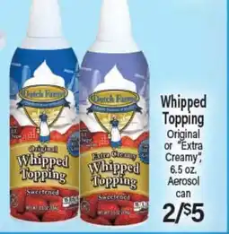 Angelo Caputo's Fresh Market Whipped Topping offer