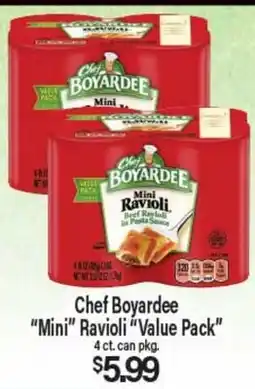 Angelo Caputo's Fresh Market Chef Boyardee Mini Ravioli Value Pack offer